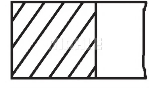 Кільця поршневі MAHLE / KNECHT 011RS001120N0 (фото 1)
