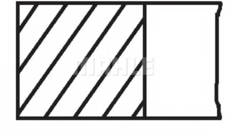 Кільця поршневі MAHLE / KNECHT 011RS001120N0