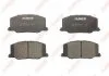Комплект гальмівних колодок переднього., LEXUS ES TOYOTA ALTEZZA, CAMRY, CARINA V, CARINA VII, CELICA, CENTURY, CHASER, CORONA, GRANVIA, HIACE III, PASEO, PROGRES, RAUM, SPRINTER 1.3-4.0 10.82-07.07 ABE C12037ABE (фото 1)