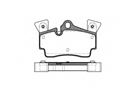 Комплект тормозных колодок, дисковый тормоз REMSA 099610 (фото 1)