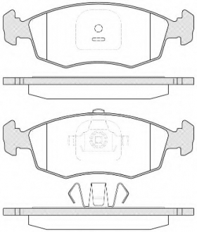 Комплект тормозных колодок, дисковый тормоз REMSA 017235 (фото 1)