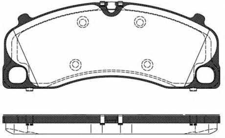 Комплект тормозных колодок, дисковый тормоз REMSA 150900