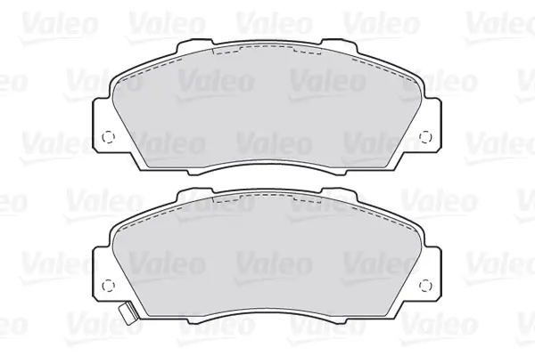 Гальмівні колодки дискові HONDA/ROVER Accord/Civic/CR-V/HR-V/NSX/600 "1,6-3,5 "F "90>> Valeo 301627 (фото 1)