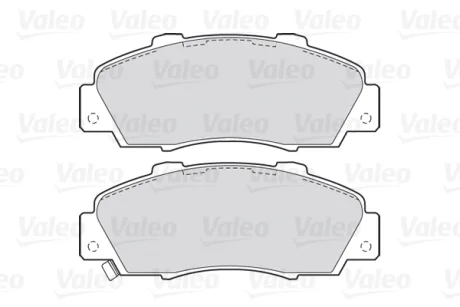 Гальмівні колодки дискові HONDA/ROVER Accord/Civic/CR-V/HR-V/NSX/600 "1,6-3,5 "F "90>> Valeo 301627