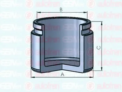 Поршень, корпус скобы тормоза SEINSA AUTOFREN D025410 (фото 1)