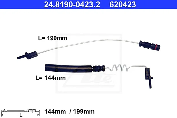 Сигнализатор, износ тормозных колодок ATE 24819004232 (фото 1)