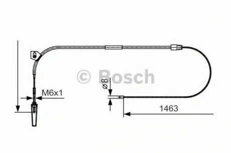 Трос, стояночная тормозная система BOSCH 1987482130