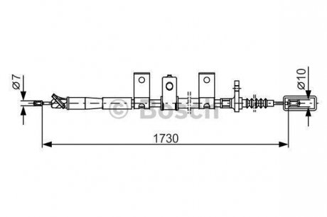 Трос, стояночная тормозная система BOSCH 1987482344 (фото 1)