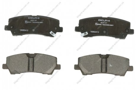 Дисковые тормозные колодки, комплект Delphi LP3254