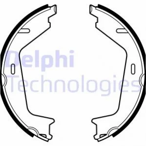 Комплект гальмівних колодок з 4 шт. барабанів Delphi LS2144