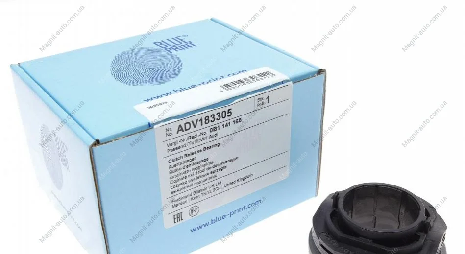 Підшипник вижимний Audi, Seat, Skoda, VW (вироб-во Blue Print) BLUE PRINT ADV183305 (фото 1)
