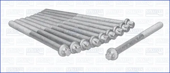 Комплект болтов ГБЦ DAEWOO NEXIA 1.5i (10шт) Ajusa AJUSA 81004800 (фото 1)