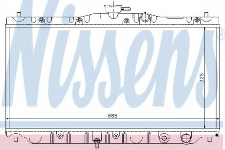 Радиатор охлаждения NISSENS 63304