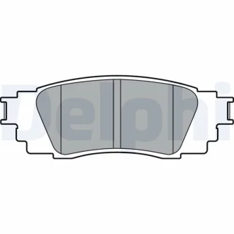 Гальмівні колодки, дискові Delphi LP3379