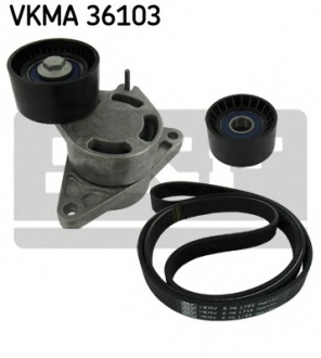 Поликлиновой ременный комплект SKF VKMA36103