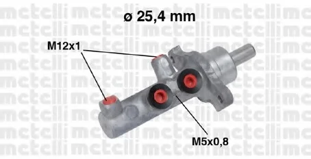 Главный тормозной цилиндр METELLI Metelli 050569