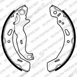 Тормозная колодка FORD FIESTA, FIESTA VI, KA, KA+ III MAZDA 2 1.0-1.6D 07.07- Delphi LS2016 (фото 1)
