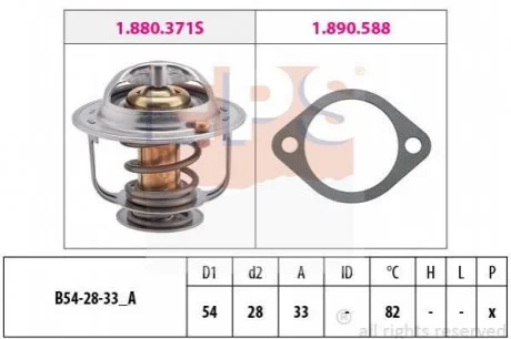 Termostat i30 CEED SPORTAGE EPS 1880371