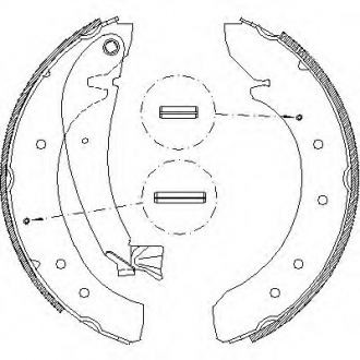 Комплект тормозных колодок REMSA 471900 (фото 1)