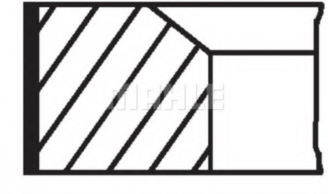 Комплект поршневых колец MAHLE MAHLE / KNECHT 00140N0