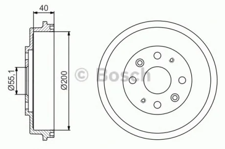 Тормозной барабан BOSCH 0986477191