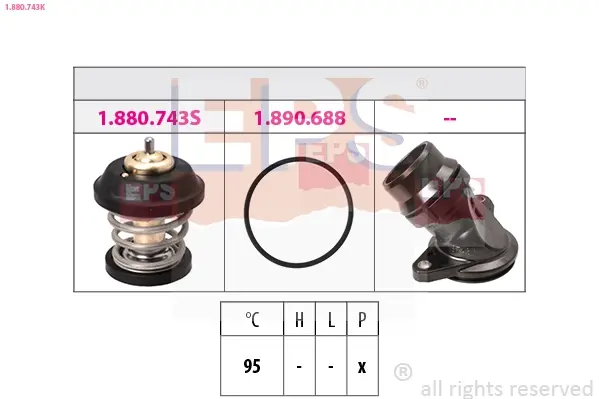 Termostat AU/SE/SK/VW EPS 1880743K (фото 1)