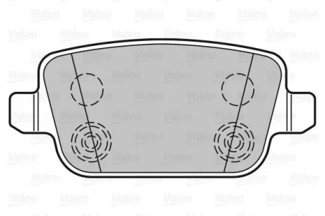 Гальмівні колодки дискові FORD/LANDROVER/VOLVO Focus/Mondeo/Freelander2/XC70 "1,6-4,4 "R "06>> Valeo 301935