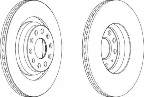 Тормозной диск FERODO DDF1503C