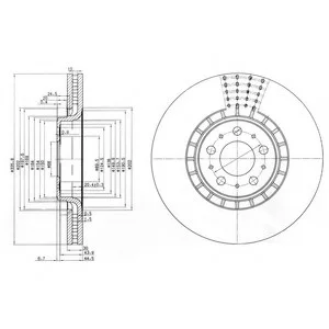 Тормозной диск DELPHI Delphi BG9783C