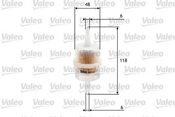 Фильтр топливный AUDI/CITROEN/FIAT/SKODA/VW 100/Jumper/Ducato/Favorit/Golf "0,9-3,5 "54-02 Valeo 587011 (фото 1)