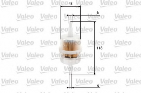 Топливный фильтр Valeo 587011