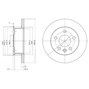 Тормозной диск DELPHI Delphi BG2716