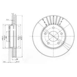 Тормозной диск Delphi BG3816