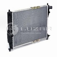 Радиатор охлаждения Ланос 1,5 без кондиционера алюм-паяный LUZAR LRc 0563b (фото 1)