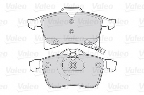 Комплект тормозных колодок, дисковый тормоз Valeo 301860 (фото 1)