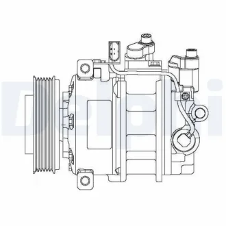 Компрессор кондиционера AUDI/PORSCHE/VW Q7/Cayenne/Touareg "3,0TDI "04>> Delphi CS20475