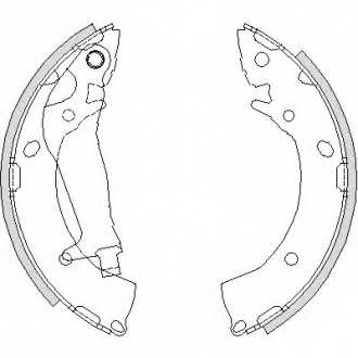 Комплект тормозных колодок REMSA 420300 (фото 1)