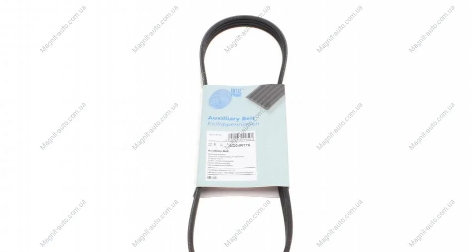 Полікліновий ремінь BLUE PRINT AD04R775 (фото 1)
