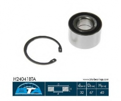 Подшипник ступицы колеса BTA H24041BTA