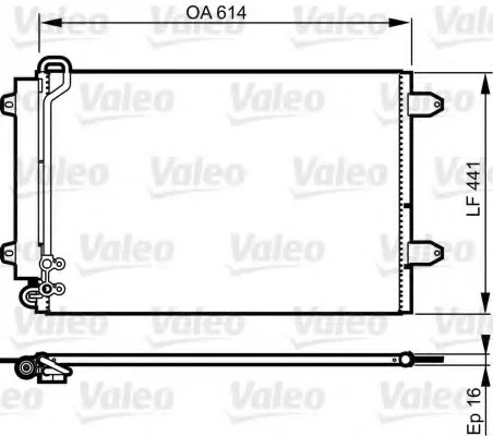 Конденсатор, кондиционер VALEO Valeo 814002 (фото 1)