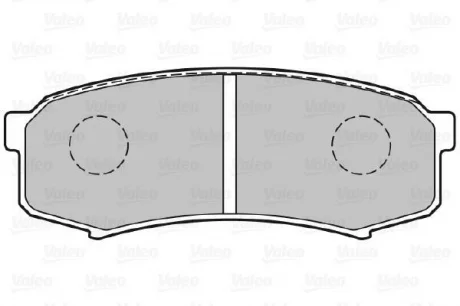 Гальмівні колодки дискові MITSUBISHI/TOYOTA Pajero/LandCruiser/Prado "2,4-4,5 "R "84>> Valeo 301777