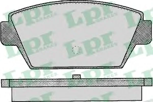 Комплект гальмівних колодок з 4 шт. дисків LPR 05P044 (фото 1)
