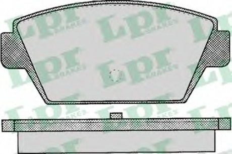 Комплект тормозных колодок, дисковый тормоз LPR 05P044 (фото 1)