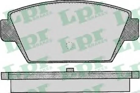Комплект тормозных колодок из 4 шт. дисков LPR 05P044