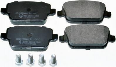 Комплект тормозных колодок, дисковый тормоз Denckermann B111010 (фото 1)