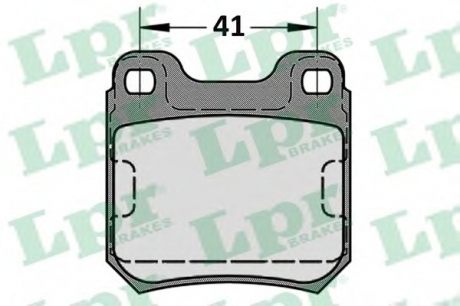Комплект тормозных колодок, дисковый тормоз LPR 05P584 (фото 1)