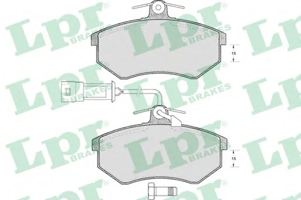 Комплект тормозных колодок из 4 шт. дисков LPR 05P221 (фото 1)