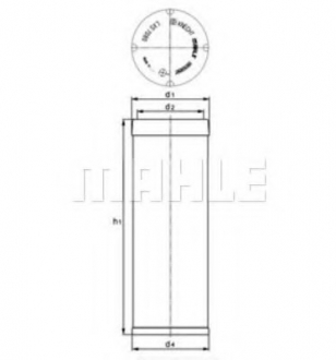 Фильтр добавочного воздуха KNECHT MAHLE / KNECHT LXS7045