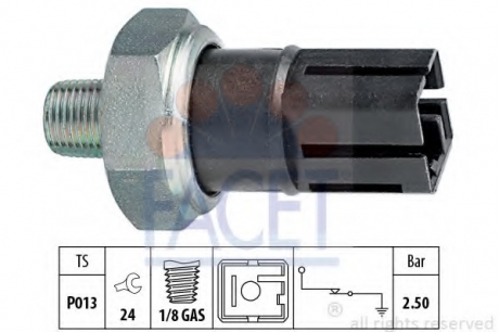 Датчик давления масла FACET 70160