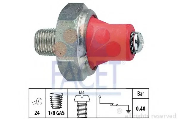 Датчик давления масла Subaru Forester, Impreza, Outback (08-) 2.0i, 2.5i (7.0014) Facet FACET 70014 (фото 1)